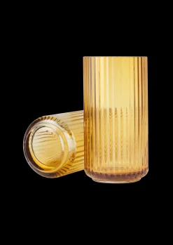 Discount Lyngby Porcelæn Lyngby Vase H20.5 amber mundblæst glas