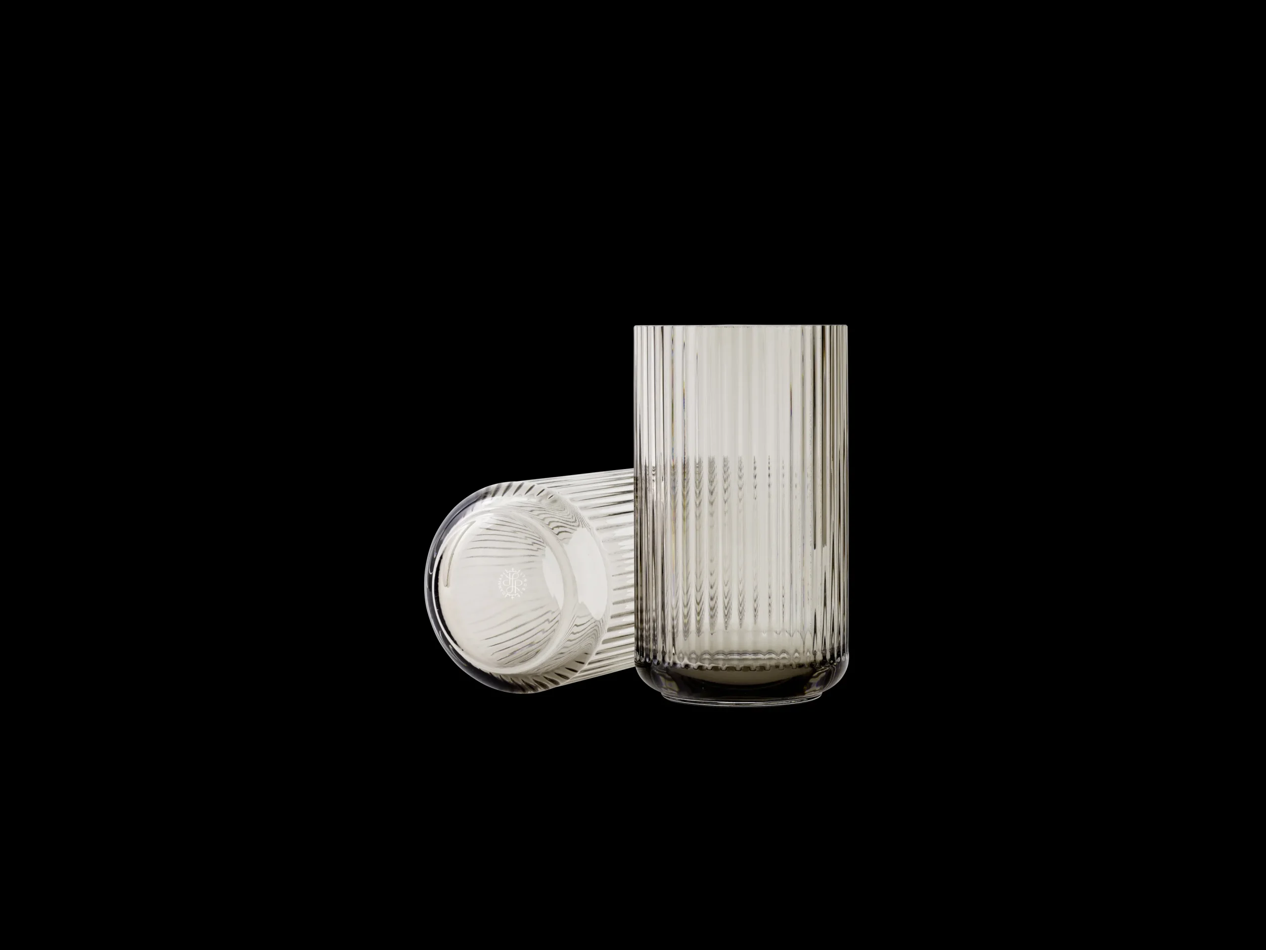 Outlet Lyngby Porcelæn Lyngby Vase H38 smoke mundblæst glas