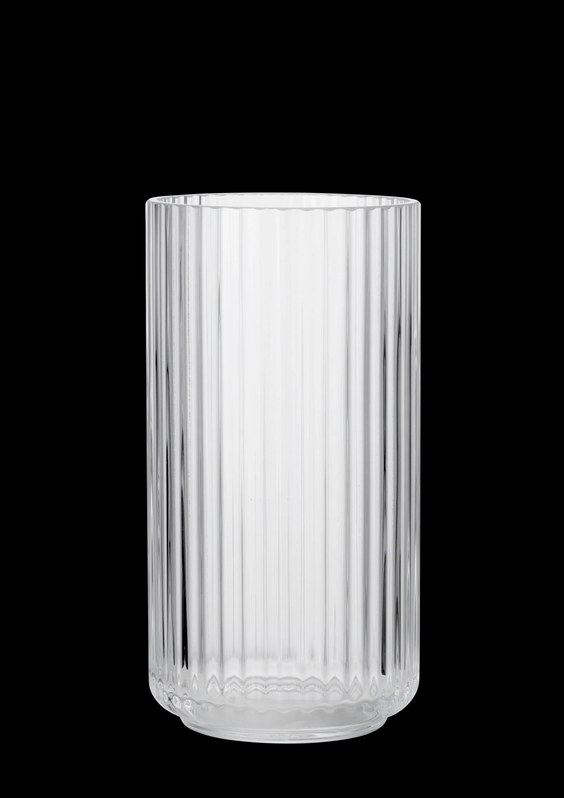 Lyngby Porcelæn Lyngby Vase H20.5 klar mundblæst glas
