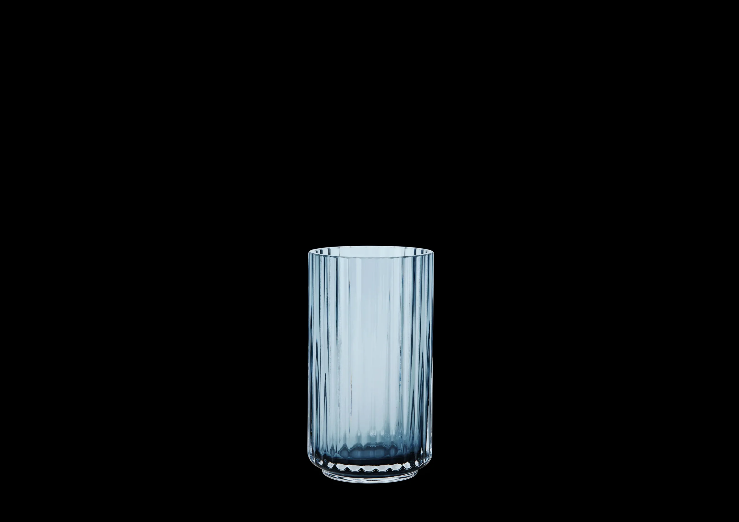 Best Lyngby Porcelæn Lyngby Vase midnight blue mundblæst glas