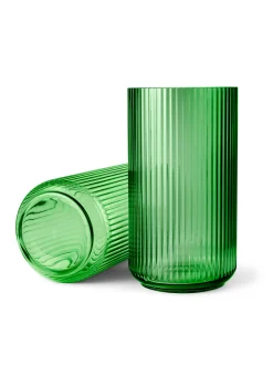 Hot Lyngby Porcelæn Lyngby Vase copenhagen green mundblæst glas