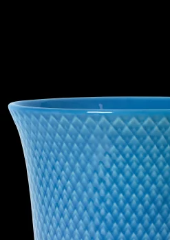 New Lyngby Porcelæn Rhombe Color Vase H20 blå porcelæn | Køb her
