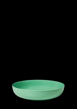 Hot Lyngby Porcelæn Rhombe Color Serveringsskål Ø28 cm grøn