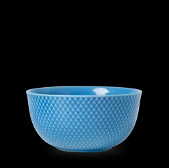 Best Lyngby Porcelæn Rhombe Color Serveringsskål Ø17.5 cm blå