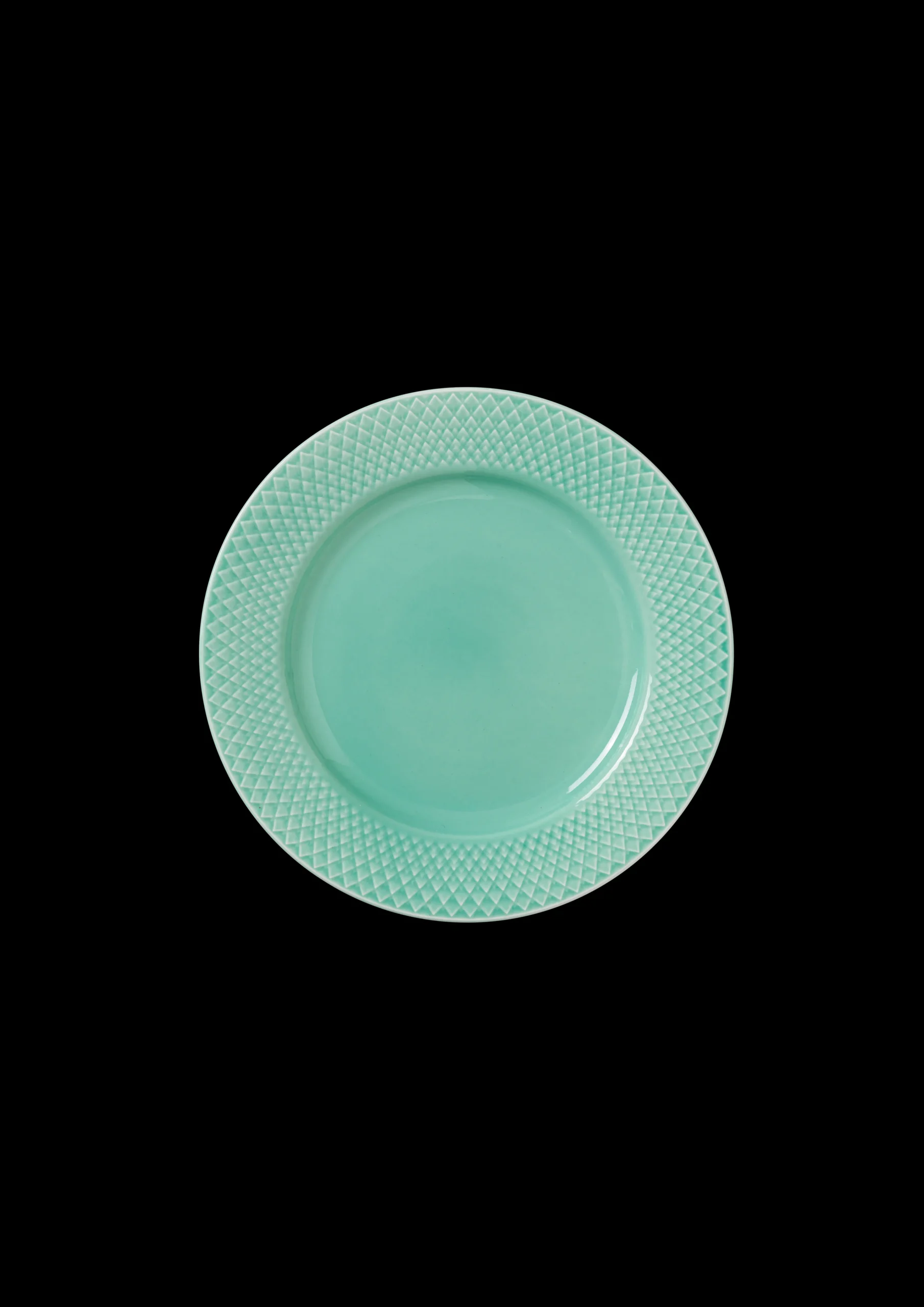 Clearance Lyngby Porcelæn Rhombe Color Frokosttallerken Ø21 cm aqua