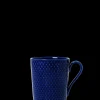 Sale Lyngby Porcelæn Rhombe Color Krus med hank 33 cl mørk blå
