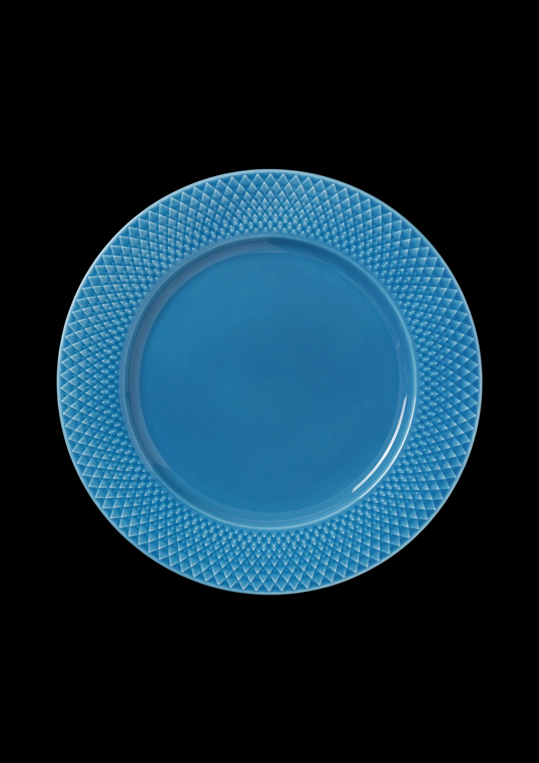 Outlet Lyngby Porcelæn Rhombe Color Middagstallerken Ø27 cm blå