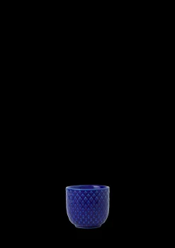 Hot Lyngby Porcelæn Rhombe Color Æggebæger Ø5 cm mørk blå