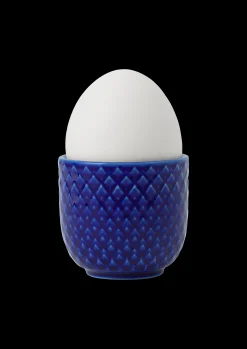 Hot Lyngby Porcelæn Rhombe Color Æggebæger Ø5 cm mørk blå