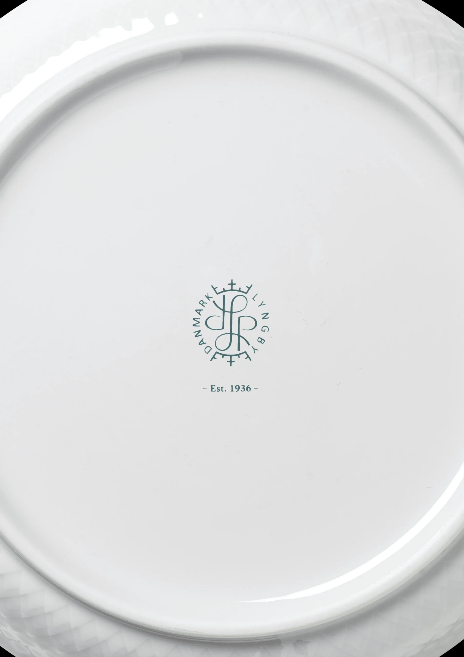 Hot Lyngby Porcelæn Rhombe Desserttallerken Ø16 cm hvid | Køb nu