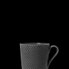 Best Lyngby Porcelæn Rhombe Earth Krus med hank 39 cl slate
