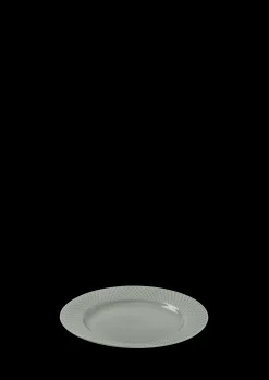 Hot Lyngby Porcelæn Rhombe Earth Frokosttallerken Ø21 cm moss