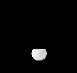 Clearance Lyngby Porcelæn Rhombe Fyrfadsstage Ø6.5 cm hvid 2 stk.