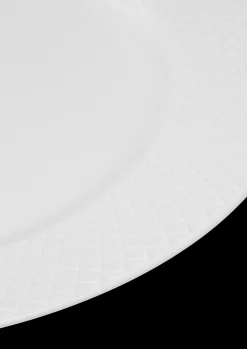 New Lyngby Porcelæn Rhombe Middagstallerken Ø27 cm hvid