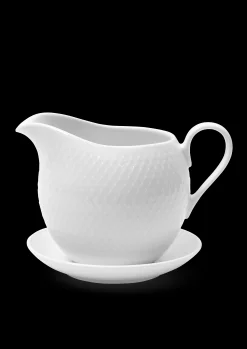 Sale Lyngby Porcelæn Rhombe Saucekande 67 cl hvid | Køb her