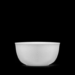 Lyngby Porcelæn Rhombe Serveringsskål Ø17.5 cm hvid