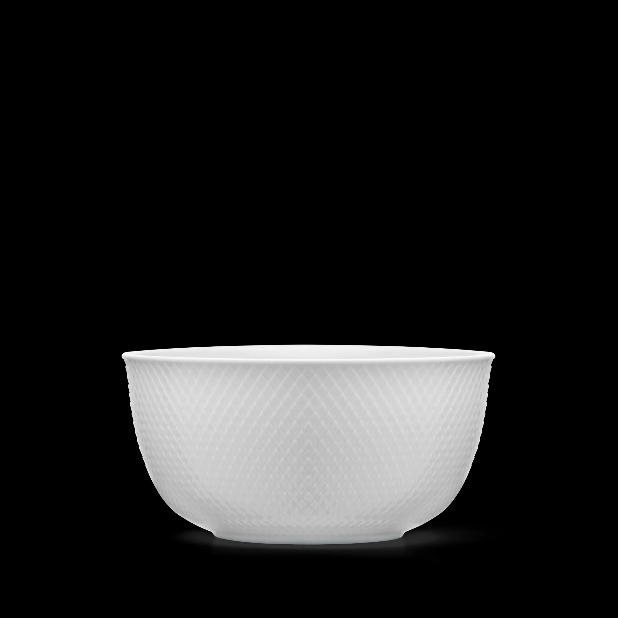 Lyngby Porcelæn Rhombe Serveringsskål Ø17.5 cm hvid