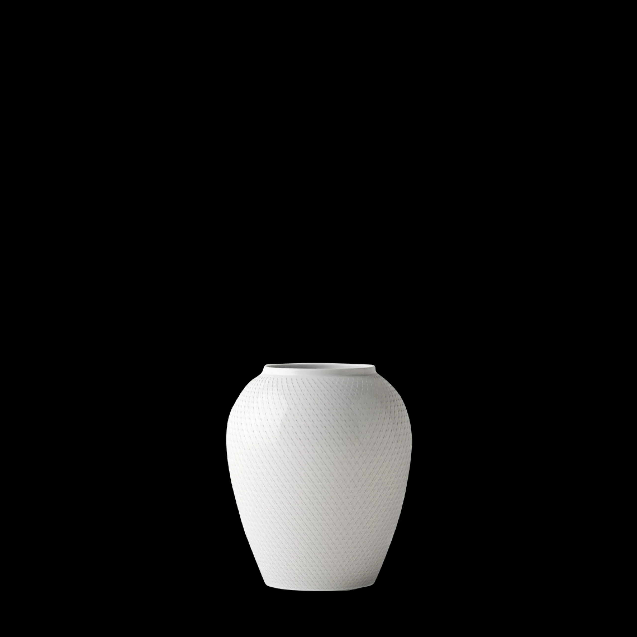 Discount Lyngby Porcelæn Rhombe Vase H16.5 hvid porcelæn | Køb her