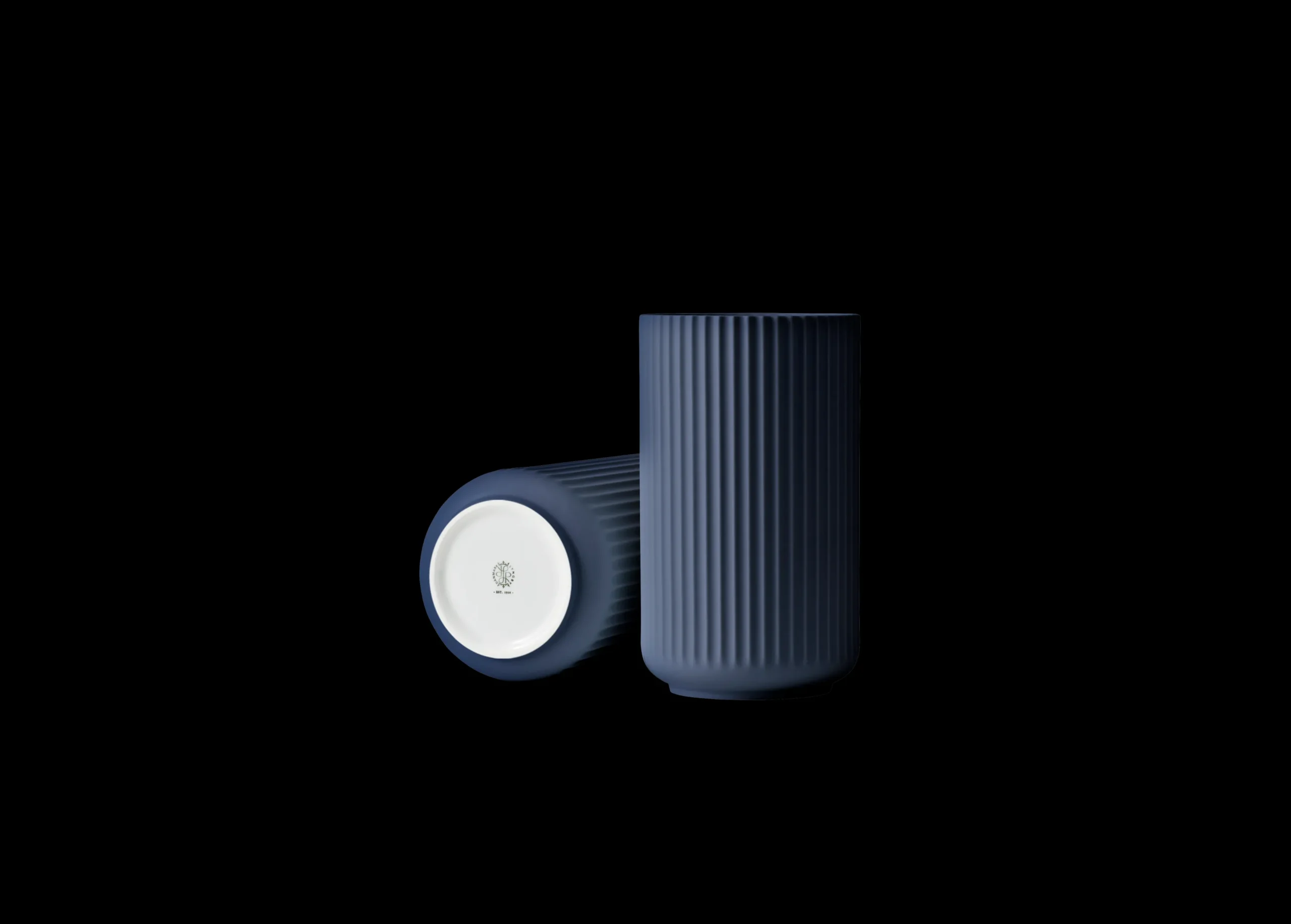 New Lyngby Porcelæn Lyngby Vase H25 midnight blue porcelæn